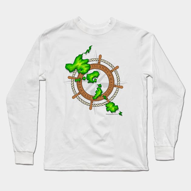 Tropic of Madison Island Wheel Long Sleeve T-Shirt by MadTropic